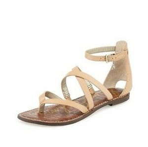 Sam Edelman Nude Gilroy Gladiator Thong Sandal
